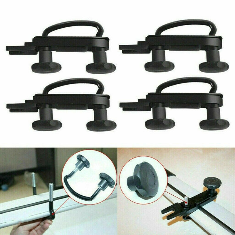 4PCS Stainless Universal Roof Box U-Bolt Clamps Car Van Mounting Fitting Kit UK