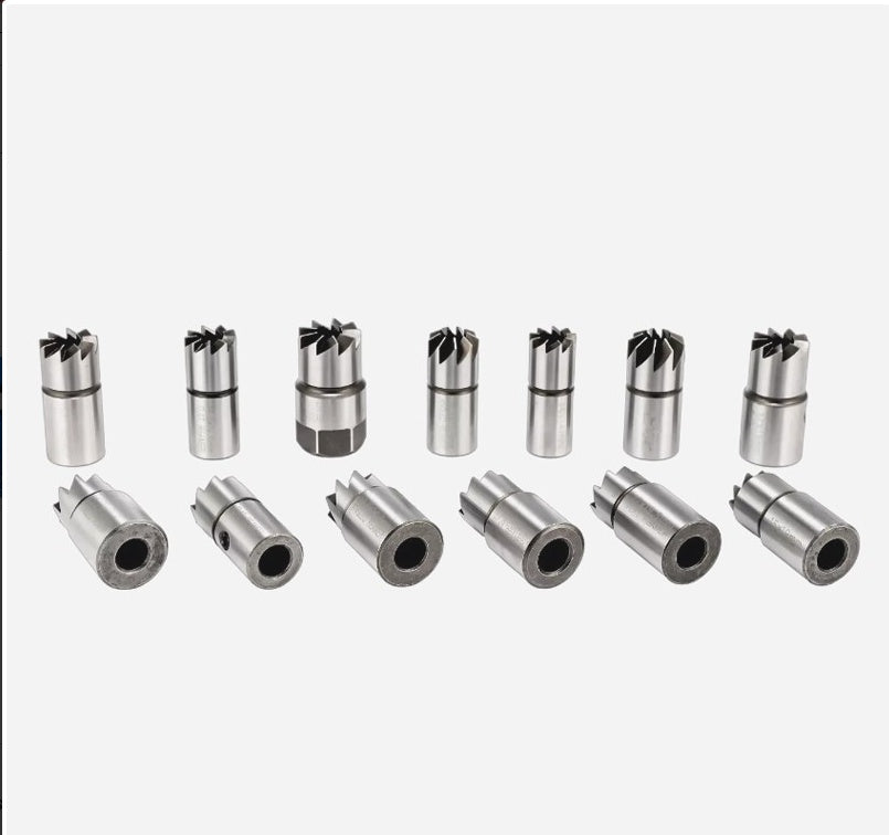17Pcs Universal Injector Seat Cutter Cleaner Tool Carbon Remover Set Kit