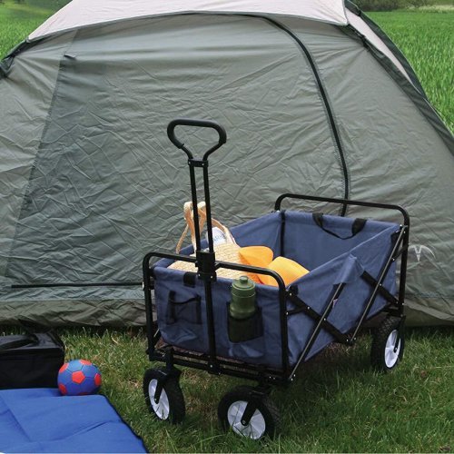 Garden Cart Foldable Pull Wagon Hand Cart Garden Transport Cart Collapsible Portable Folding Cart