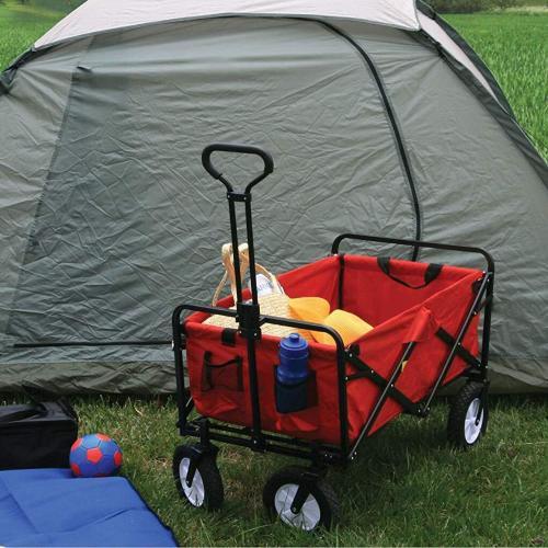 Garden Cart Foldable Pull Wagon Hand Cart Garden Transport Cart Collapsible Portable Folding Cart