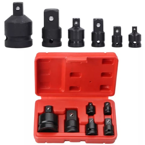 6 X Impact Socket Adapter And Reducer Set Female To Male 1-4 3-8 1-2 3-4