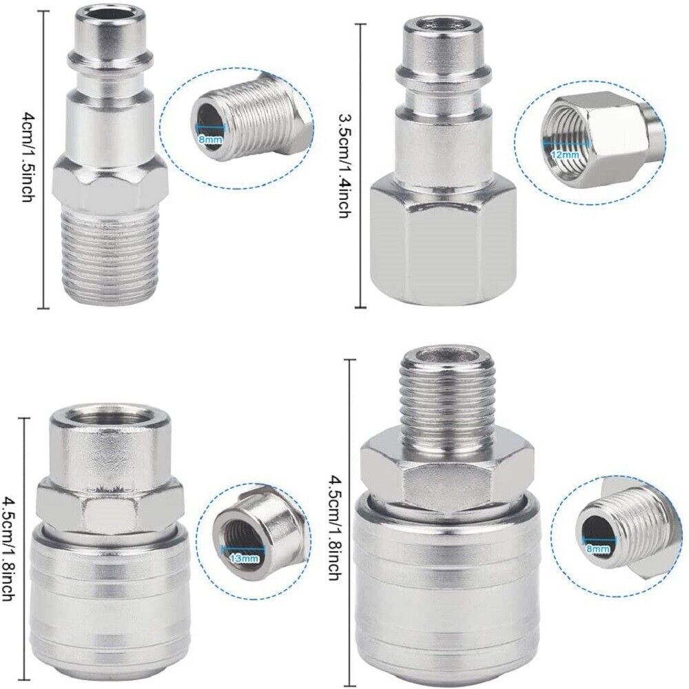 20 PCS Air Line Hose Compressor Fitting Coupling Connector Quick Release