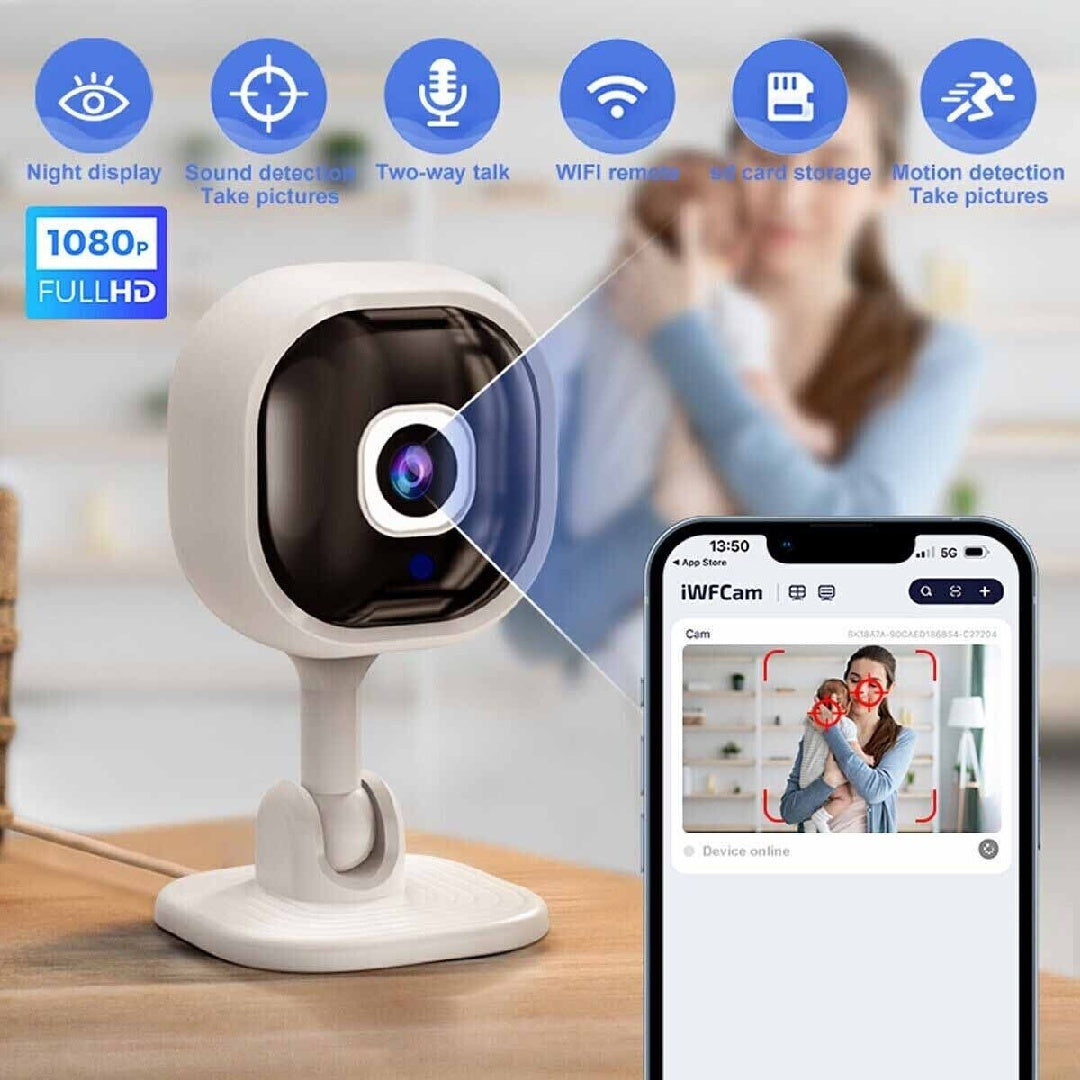 1080P HD Mini Camera Security IP CCTV Wireless WiFi Home Indoor Night Vision Cam