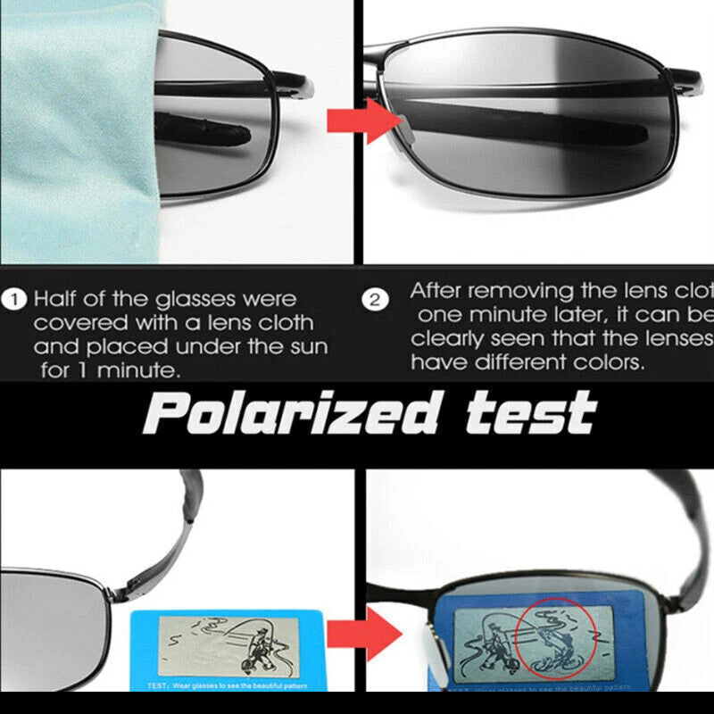 Mens Polarized Polarised Sunglasses UV400 Pilot Sport Glasses Driving Eyewear