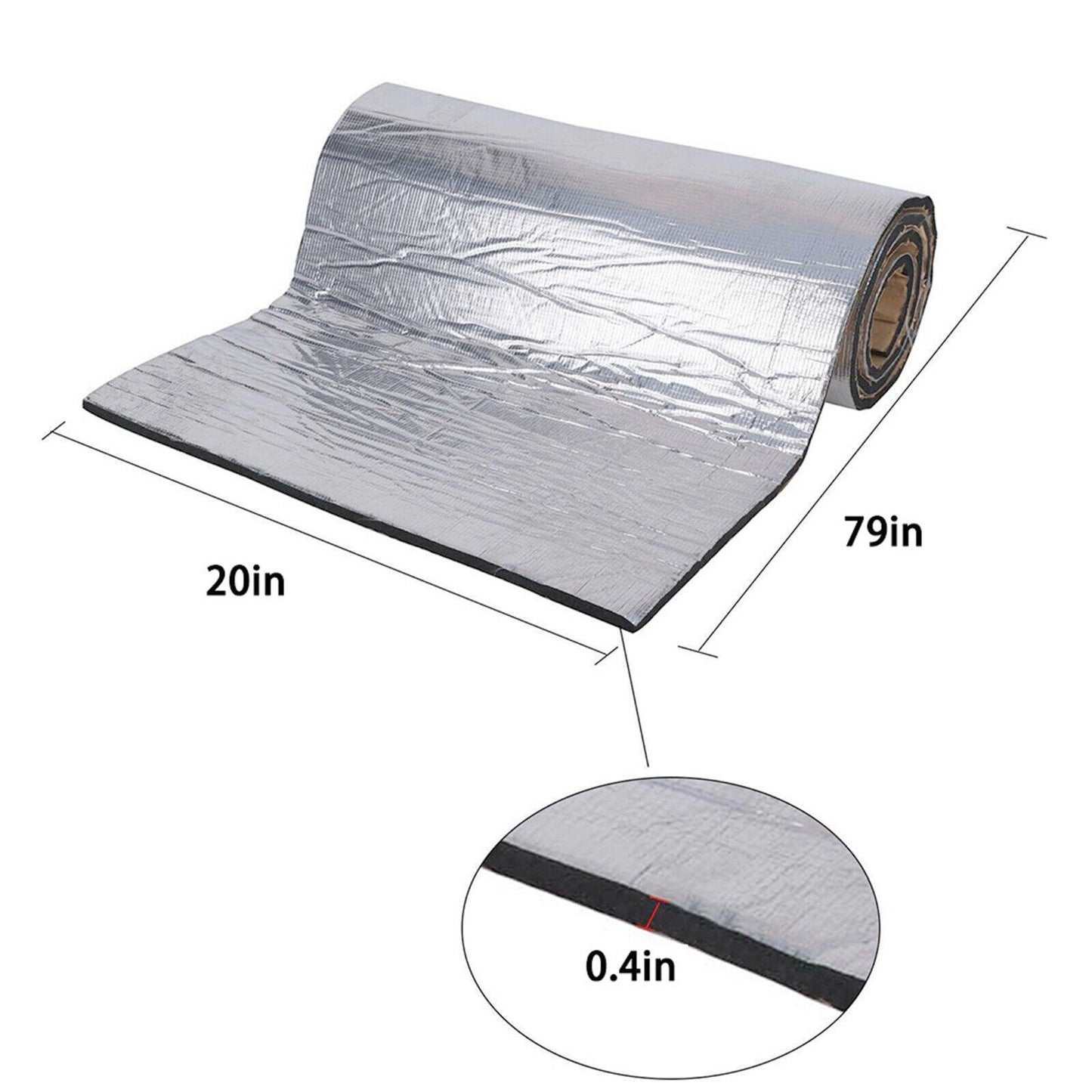 10M 10mm Sound Deadening Roll Car Van Heat Insulation Thick Closed Cell Foam Mat