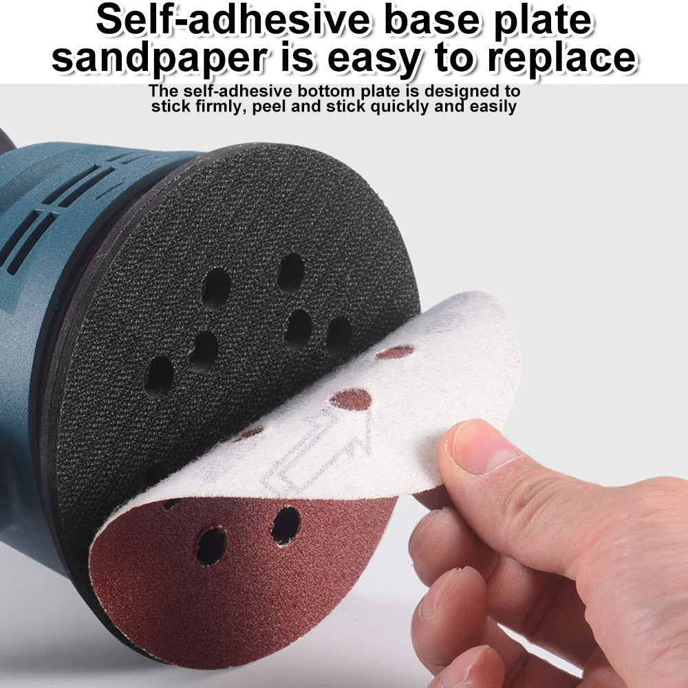 300W ELECTRIC RANDOM ORBITAL SANDER 6 SPEEDS ROTARY PALM CIRCULAR DISC 20x 125mm