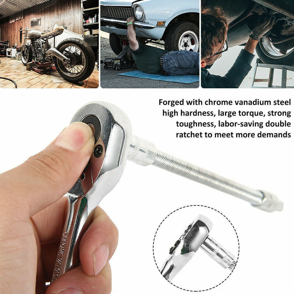 46PCS Metric Socket Set Ratchet Torx Wrench Kit 1 4 Drive Repair Tool With Case