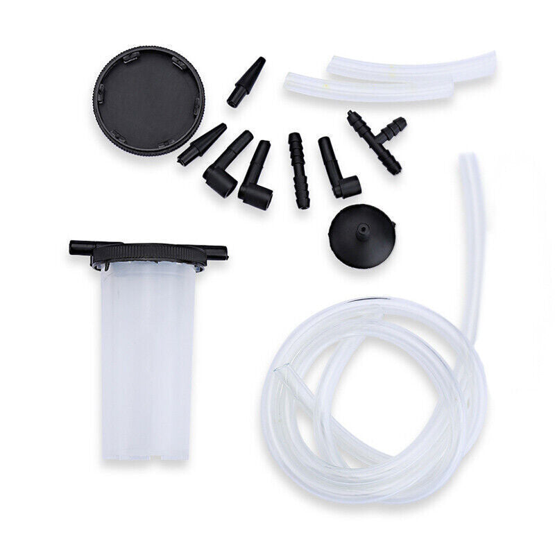 HAND VACUUM HELD BRAKE BLEEDER TESTER SET BLEED CAR MOTORBIKE BLEEDING KIT