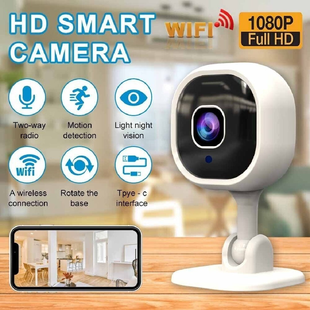 1080P HD Mini Camera Security IP CCTV Wireless WiFi Home Indoor Night Vision Cam