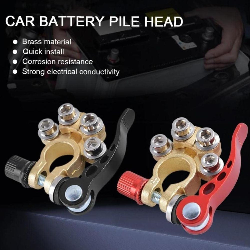 2PCS Battery Terminals Connectors Clamps Quick Release For Caravan Car Van 12V
