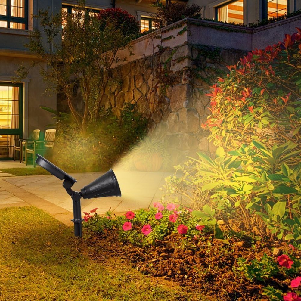 Solar Spot Lights LED Outdoor Garden Pathway Lawn Stake Lamp Landscape Decor UK