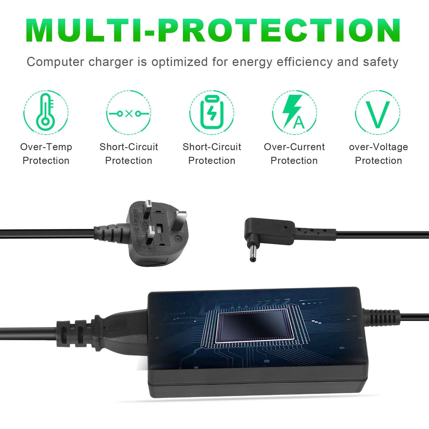 For Aspire 3 A315-58 A315-22 A315-34 N20C5 45W Laptop Power Adapter Charger
