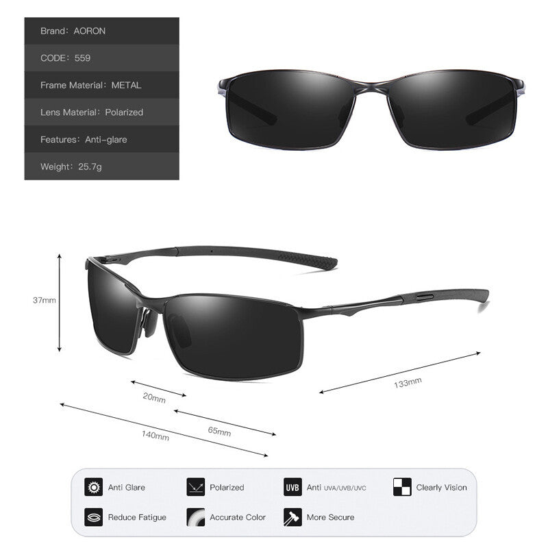 Mens Polarized Polarised Sunglasses UV400 Pilot Sport Glasses Driving Eyewear