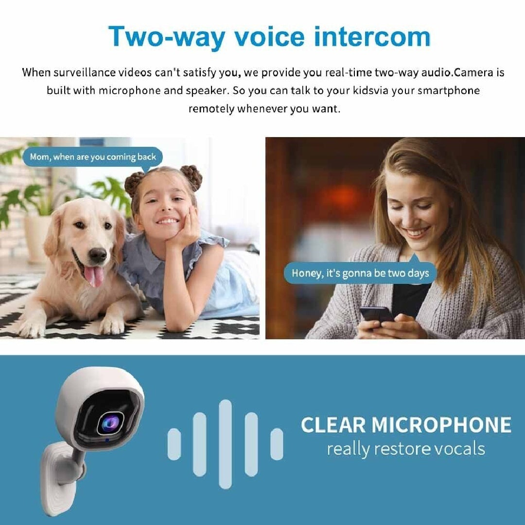 1080P HD Mini Camera Security IP CCTV Wireless WiFi Home Indoor Night Vision Cam