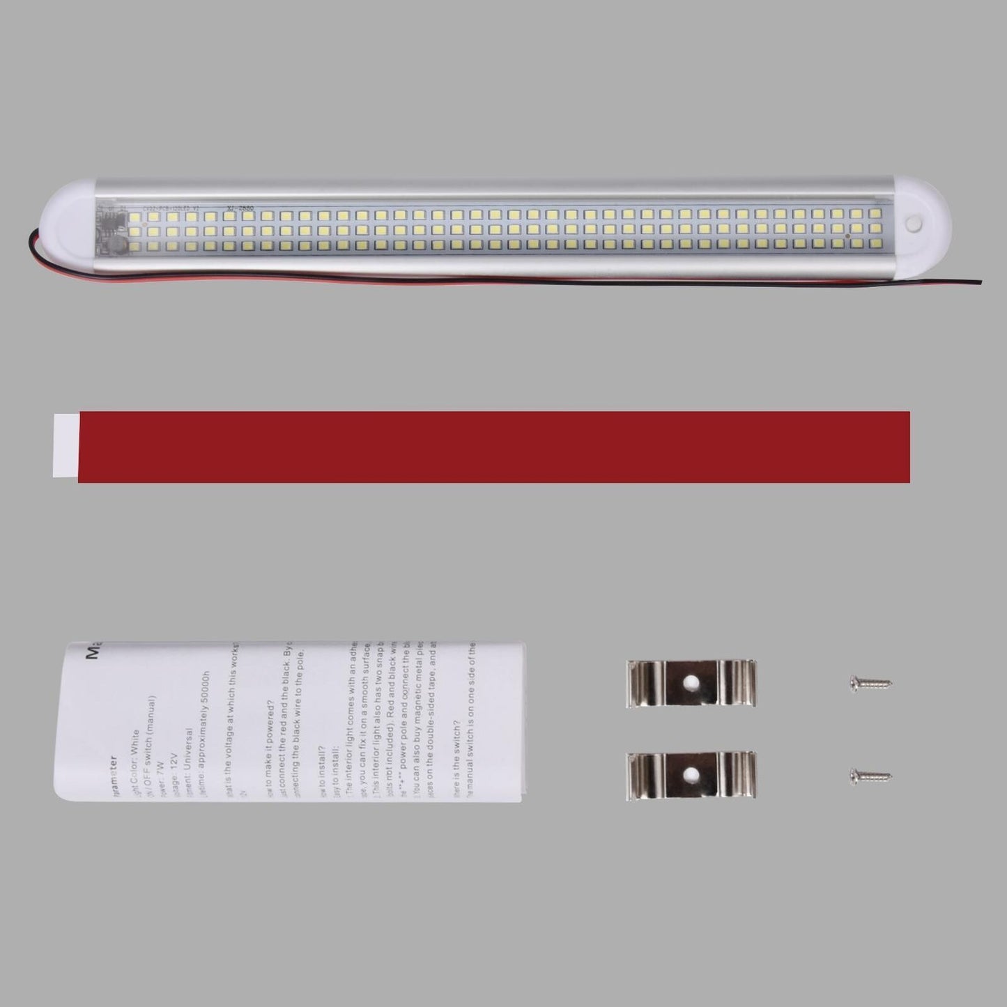 12V 120 LED Car Interior Strip Lights Bar Light Car Van Caravan Boat Home Bus UK