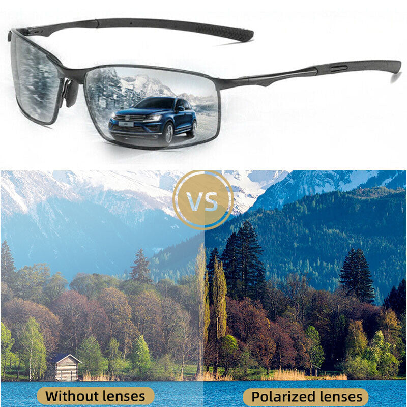 Mens Polarized Polarised Sunglasses UV400 Pilot Sport Glasses Driving Eyewear