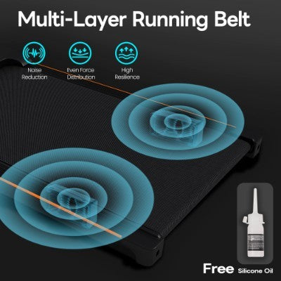 Folding Under Desk Walking Pad Treadmill With Adjustable Incline, 1-6 Km H Low Noise For Home Office, LED Display, Magnetic Remote Control, Transport Wheels Plug, Black.