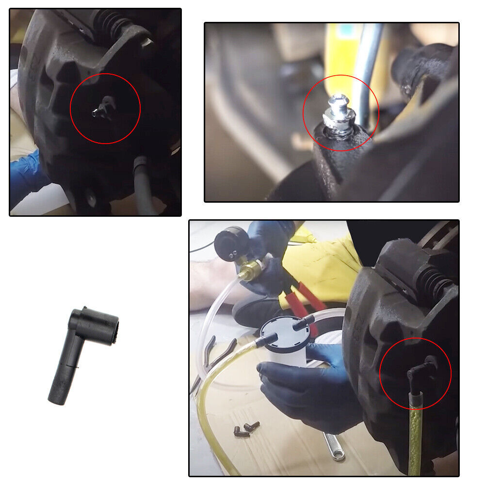 HAND VACUUM HELD BRAKE BLEEDER TESTER SET BLEED CAR MOTORBIKE BLEEDING KIT