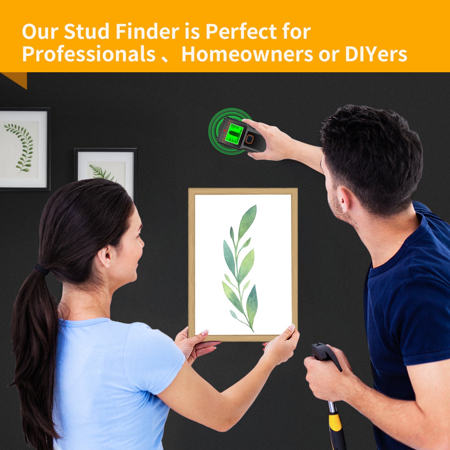 5 In 1 Electric Detector Wall Wood Metal Sensor Wire Stud Finder Cable Scanner