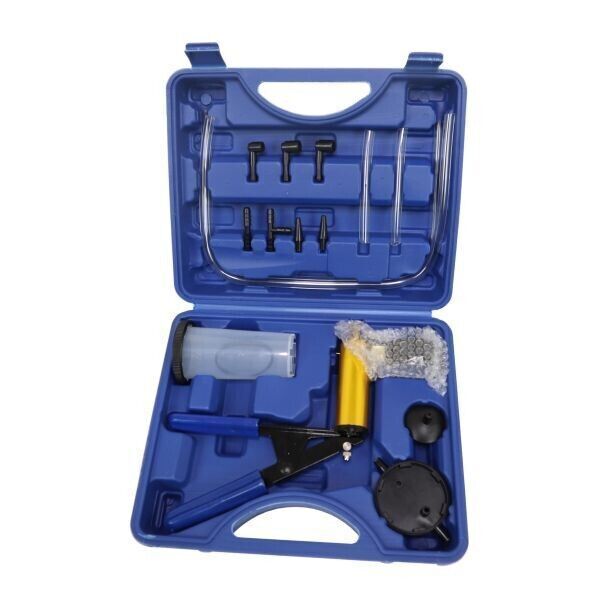HAND VACUUM  HELD BRAKE BLEEDER TESTER SET BLEED CAR MOTORBIKE BLEEDING KIT