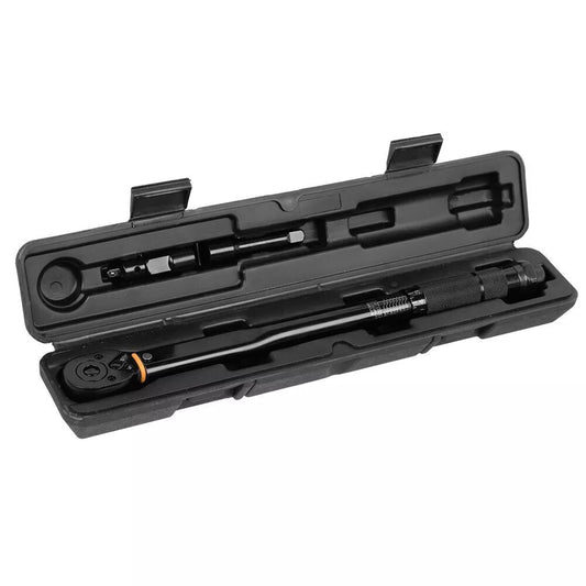 Square Drive Torque Wrench Ratchet 13.6-108.5Nm 10-80Ft-Lb 3 In 1