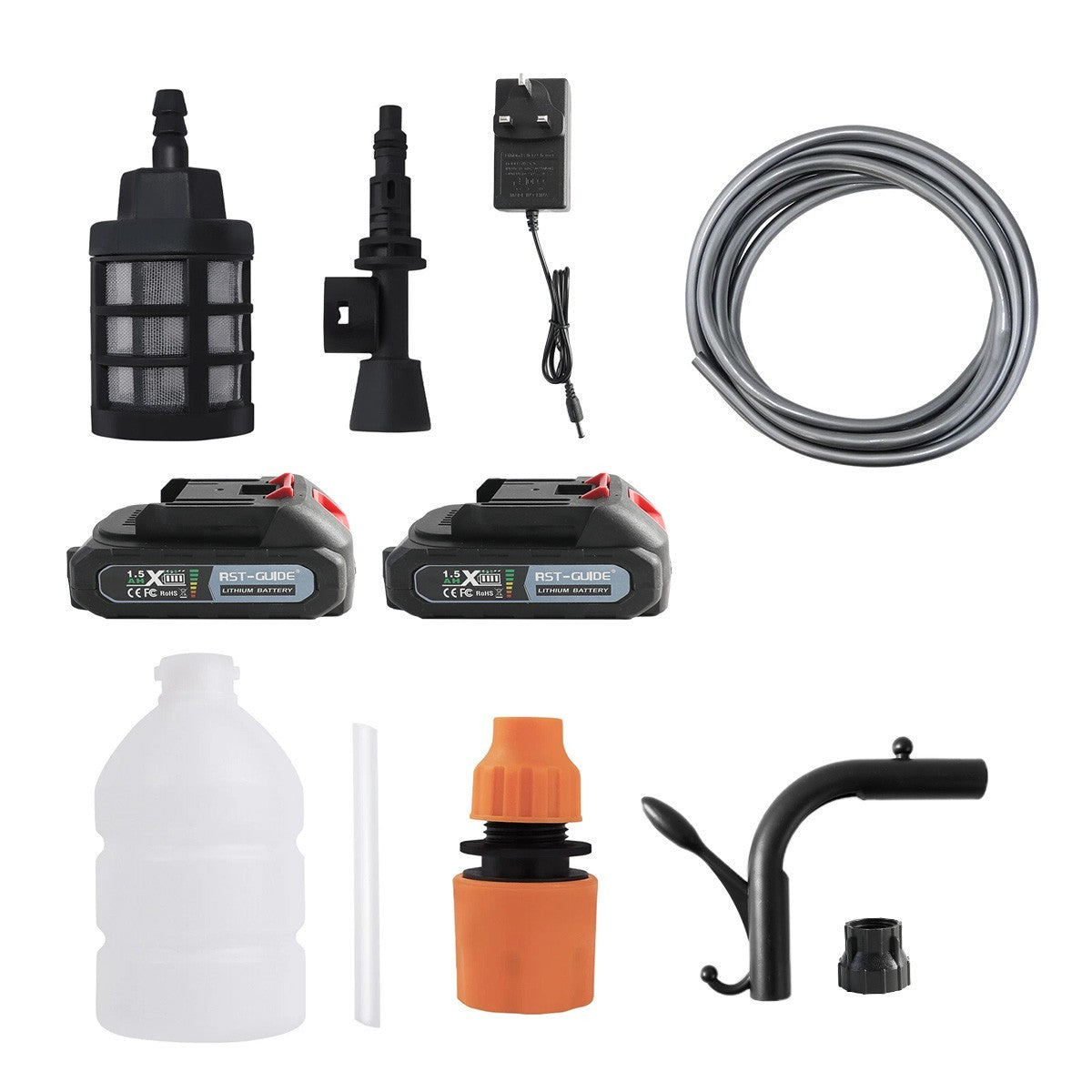 Car Pressure Washer Water Cordless High Power Jet Wash Cleaner Portable 2Battery