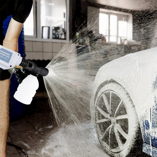 Car Pressure Washer Water Cordless High Power Jet Wash Cleaner Portable 2Battery