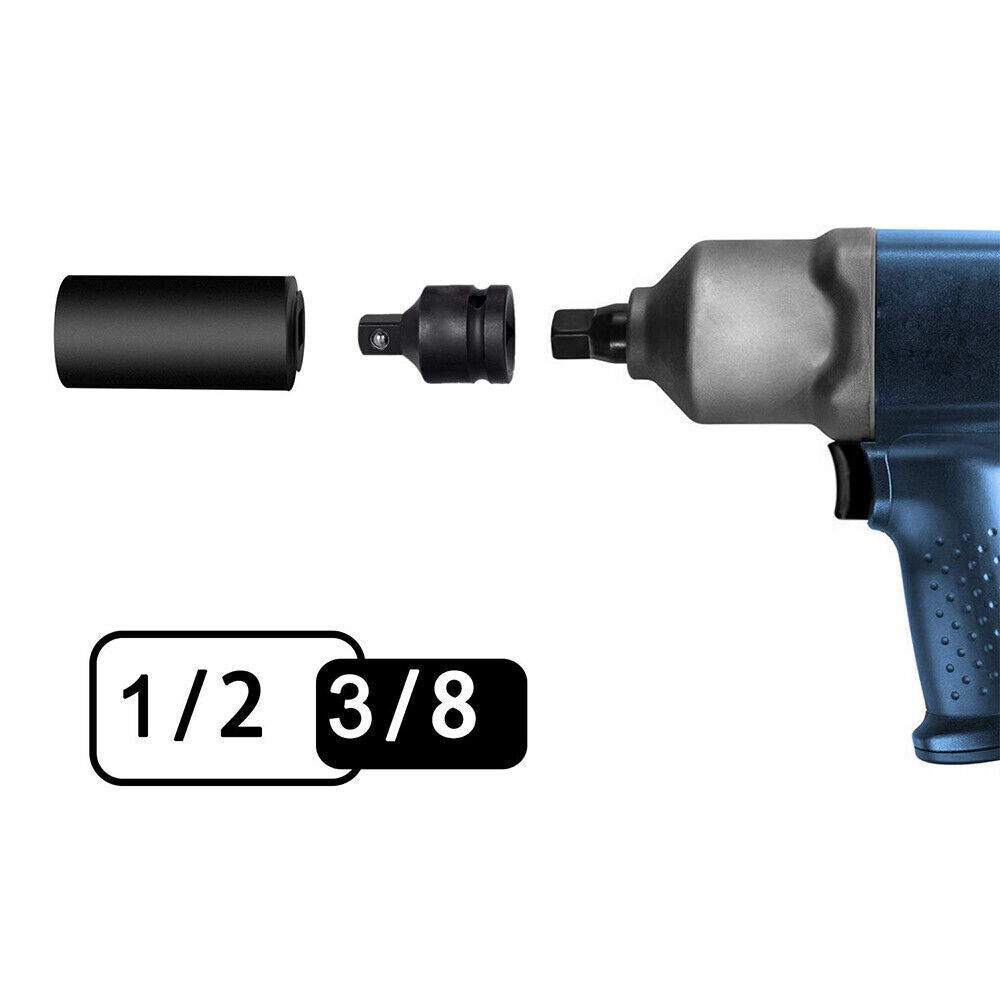 6 X Impact Socket Adapter And Reducer Set Female To Male 1-4 3-8  1-2 3-4